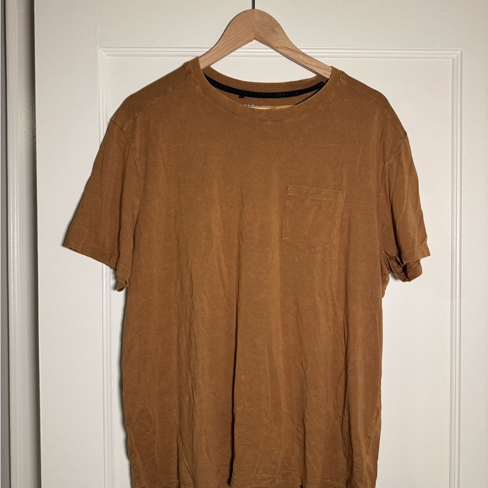 VRST Men's Casual Brown T-Shirt